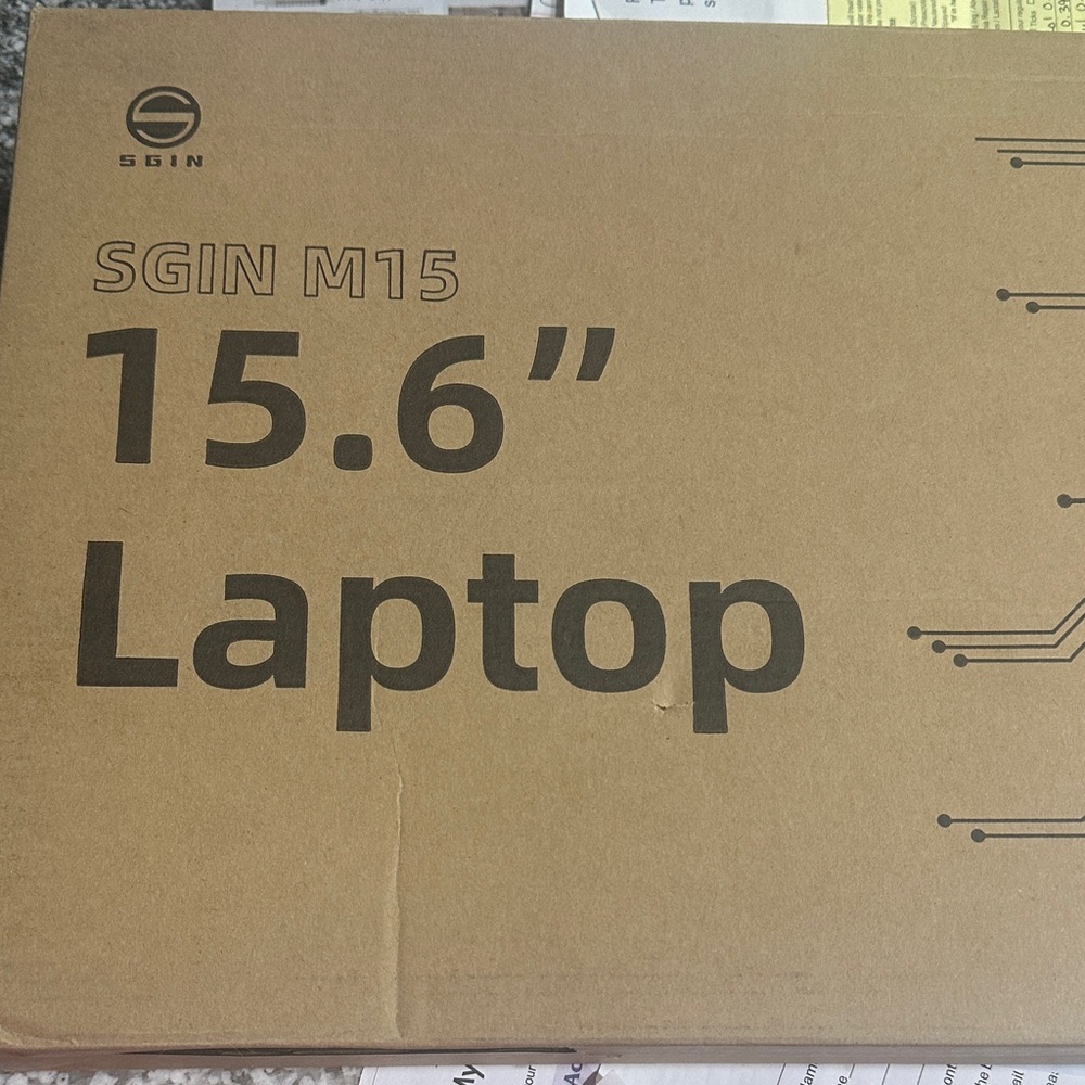 New in box M15 15.6" Laptop - gray